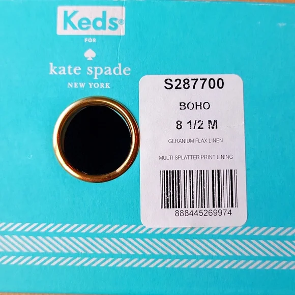 Kate Spade Boho Keds Laceless Slip On Flat Sneaker - Picture 3 of 4
